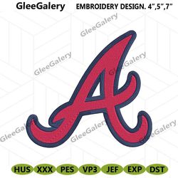 Atlanta Braves logo MLB Embroidery Design