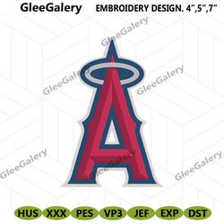 Los Angeles Angels logo MLB Embroidery Design