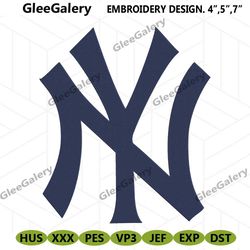 New York Yankees logo MLB Embroidery Design