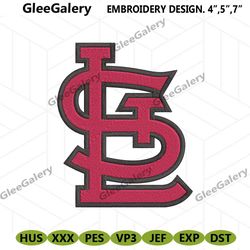 St. Louis Cardinals logo MLB Embroidery Design