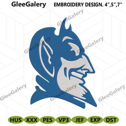 Duke Blue Devils Logo Embroidery Design, Duke Blue Devils Symbol Embroidery Files