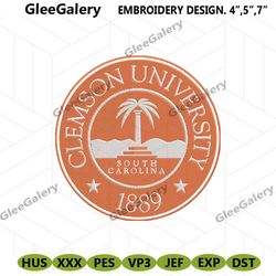 Clemson University Embroidery Design, NCAA Embroidery Designs, Clemson Tigers Embroidery Instant File
