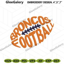 Denver Broncos logo Embroidery Design, Denver Broncos Symbol Embroidery files