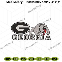 Georgia Bulldogs NCAA Embroidery, NCAA Football Embroidery Designs