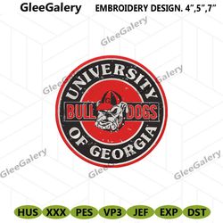 University Georgia Bulldogs Embroidery Files, NCAA Embroidery Files, Georgia Bulldogs File