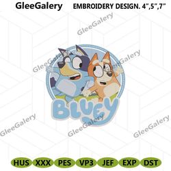 Bluey And Bingo Embroidery Design Download, Bluey Machine Embroidery, Bingo Embroidery Download File