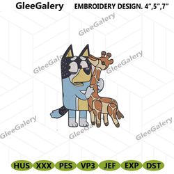 Bandit Bluey Embrodery Instant Digital, Bandit Dad Bluey Embroidery Digital Design, Bluey Character Machine Embroidery D