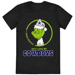 Grinch I Hate People But I Love My Dallas Cowboys Shirt