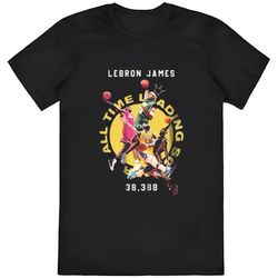 Lebron James The King Basketball All Time Scoring Leader Shirt