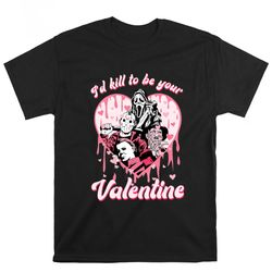 horror killer valentine shirt, gift for her, gifts for him