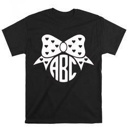 monogram valentines day shirt, gift for her, gifts for him