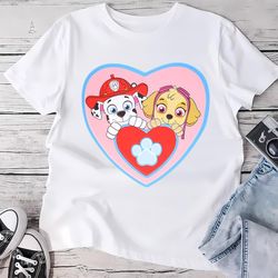 Paw Patrol Puppy Love Valentines Day Shirt Gift For Couple, Gift For Her, Gifts For Him
