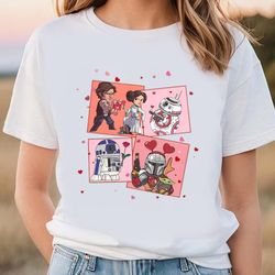 Star Wars Character Valentine Shirt, Gift For Her, Gifts For Him