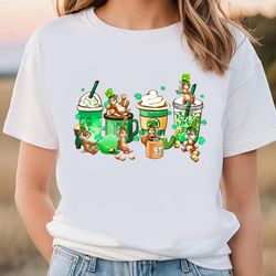 Chip And Dale St Patricks Day Coffee Shirt, Lucky Cartoon Characters, Gift For Her, Gift For Him