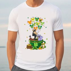 Kuzco Llama Yzma Cat Irish Balloon Tea Cup Patricks Day T-shirt, Gift For Her, Gift For Him