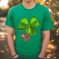 Sloth Shamrock St Patricks Day Funny Sloth Irish T-Shirt, Gift For Her, Gift For Him