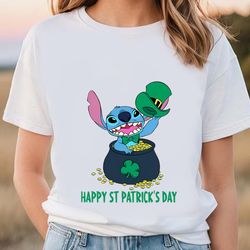 Stitch Happy St Patricks Day Shirt, Gift For Her, Gift For Him