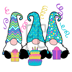 3 Birthday Gnomes Did you Gnome It Is My Birthday Balloons Svg, Birthday Svg, Birthday Gnome Svg, Gnome Svg, Gnome Love
