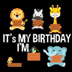 It Is My Birthday Safari Zoo Animals Birthday Boy, Birthday Svg, Zoo Svg, Animals Svg, Animals Birthday Svg, Safari Svg,