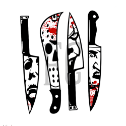 Halloween Horror Knives PNG, Horror Characters Png, Hallowee
