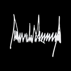 President Donald Trump Signature Svg, Trending Svg