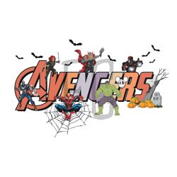 Marvel Avengers Halloween Png  Sublimation Super Hero Halloween Png  Sublimation