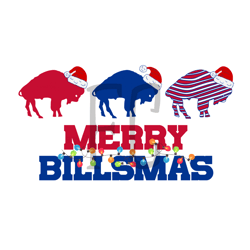 Merry Billsmas Png Christmas Buffalo Bills NFL Png Sublimation