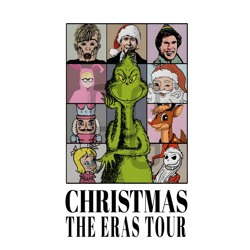 Christmas The Eras Tour Grinchmas 90s Vintage Movie Png