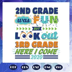 2nd Grade Was Fun But Look Out 3rd Grade Here I Come Svg, Graduation Svg, Graduation 2020 Svg, Graduation Day Svg, Gradu