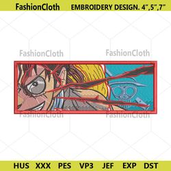 One Piece Rectangle Box Embroidery Design Anime One Piece Embroidery File