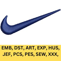 Blue Nike logo Embroidery design file pes. Machine embroidery design. Machine embroidery pattern