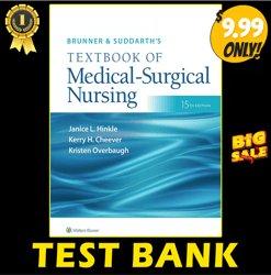 TEST BANK for Medical Surgical Nursing 15th Edition - PDF Test bank