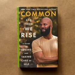 Common - And Then We Rise Signed Autograph Best Seller Hardcover Book New Rare