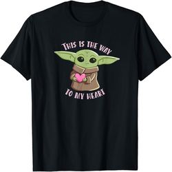 The Mandalorian the Child This is the Way to My Heart T-Shirt, Valentine's Day Png, Digital Design Download