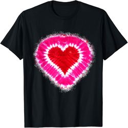 Toddler Kids Adults Red & Pink Heart Tie Dye Valentines Day T-Shirt, Valentine's Day Png, Digital Design Download