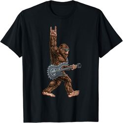 Bigfoot Playing A Dragon Guitar Rock On Sasquatch Big Foot, PNG For Shirts, Svg Png Design, Digital Design Download
