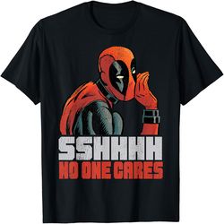 Marvel Deadpool SSHHHH No One Cares Whisper, PNG For Shirts, Svg Png Design, Digital Design Download