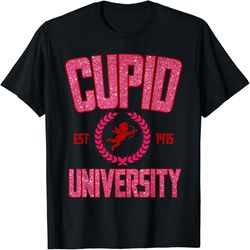 Happy Valentines Day Cupid University Pink Hearts Valentines, PNG For Shirts, Svg Png Design, Digital Design Download