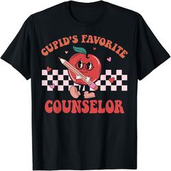 Cupids Favorite School Counselor Retro Groovy Valentines Day, PNG For Shirts, Svg Png Design, Digital Design Download