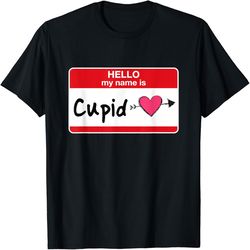 Funny Valentines Day Hello My Name is Cupid Graphic T-Shirt, PNG For Shirts, Svg Png Design, Digital Design Download