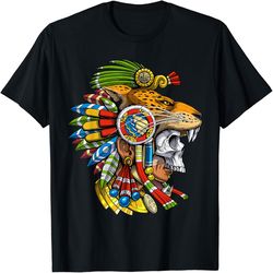 Aztec Skull Jaguar Warrior Mask Mayan T-Shirt, PNG For Shirts, Svg Png Design, Digital Design Download