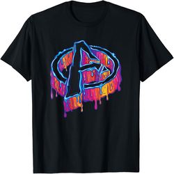 Marvel Avengers A Logo Melting Paint Drip T-Shirt, PNG For Shirts, Svg Png Design, Digital Design Download