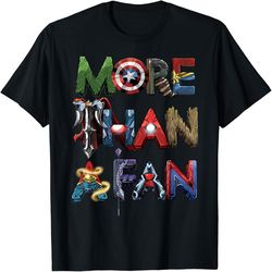 Marvel Avengers More Than A Fan Word Stack T-Shirt, Svg Png Design, Digital Design Download
