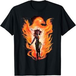 Marvel X-Men Rise Of The Dark Phoenix Flames Graphic T-Shirt, PNG For Shirts, Svg Png Design, Digital Design Download