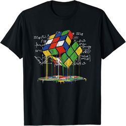 Melting Cube Speed Cubing Vintage Puzzle Youth Math T-Shirt, PNG For Shirts, Svg Png Design, Digital Design Download
