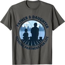 Father & Daughter Fishing Partners For Life T-Shirt, PNG For Shirts, Svg Png Design, Digital Design Download