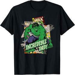 Marvel Hulk Incredible Dad Father's Day T-Shirt, PNG For Shirts, Svg Png Design, Digital Design Download