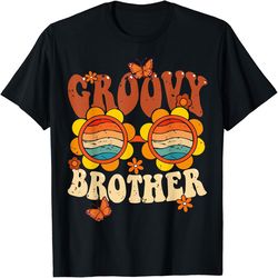 Retro Groovy Brother 70s Aesthetic 1970's Father's Day T-Shirt, PNG For Shirts, Svg Png Design, Digital Design Download
