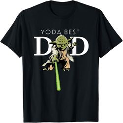 Star Wars Yoda Lightsaber Best Dad Father's Day T-Shirt, PNG For Shirts, Svg Png Design, Digital Design Download