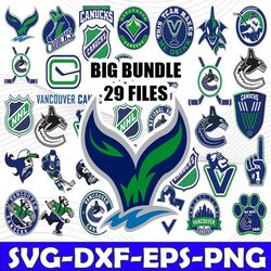 Bundle 36 Files Vancouver Canucks Hockey Team Svg, Vancouver Canucks Svg, NHL Svg, NHL Svg, Png, Dxf, Eps, Instant Downl